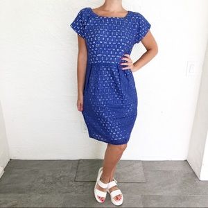 Shoshanna Easter Purple Eyelit Dress Blogger Fave